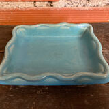 Old Poche D YRONDY Turquoise Blue Ceramic Made In France Wine