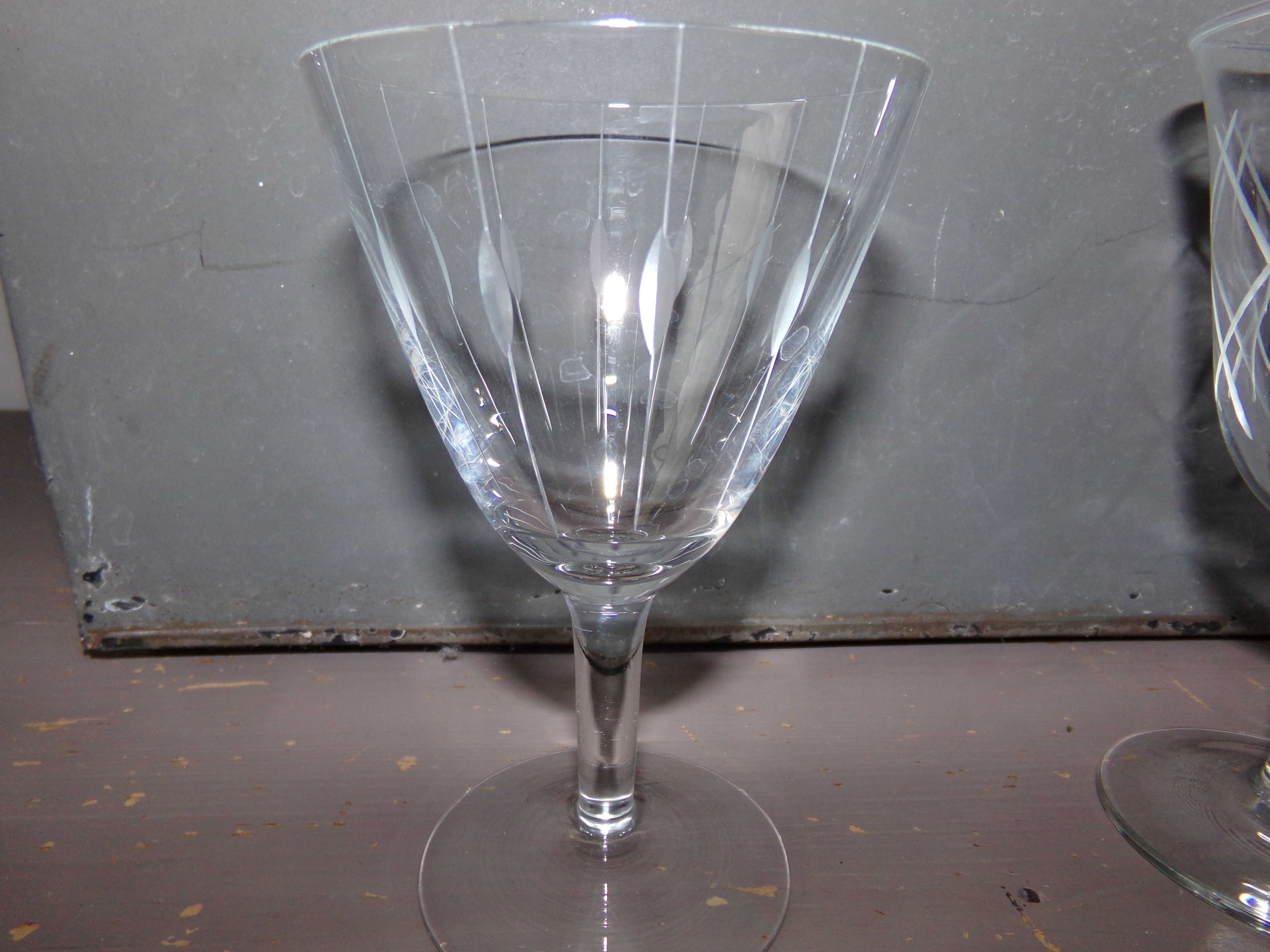 set of 6 mismatched glasses