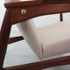 Fauteuil à oreilles réglable danois en teck par Ib Kofod Larsen