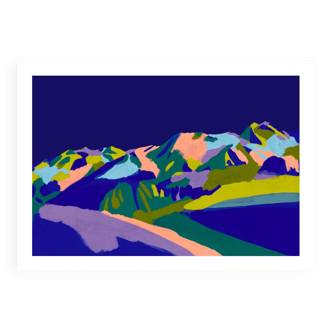 La plagne - limited edition art print (a4)