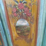 Painted row, three doors