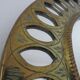 Old round mirror, ethnic, Moroccan, oriental, round brass 70s