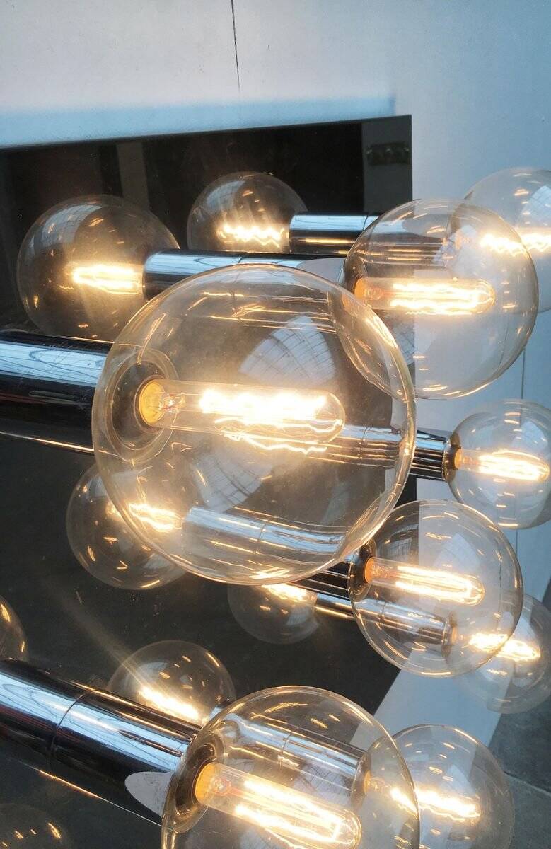 Vintage Space Age ceiling lamp by Motoko Ishii for Staff