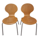 Paire de chaises en bois vintage