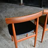 Series of 4 chairs by Hans Olsen for Frem Rojle