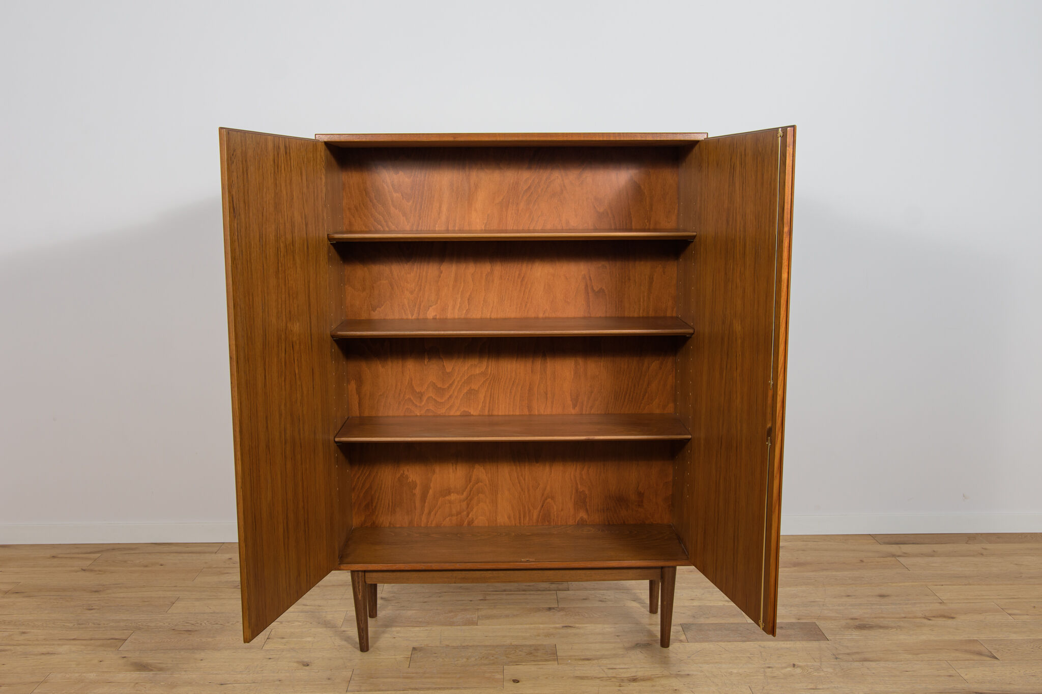 Mid-Century Teak Wardrobe by Børge Mogensen for Søborg Møbelfabrik, Denmark, 1960s