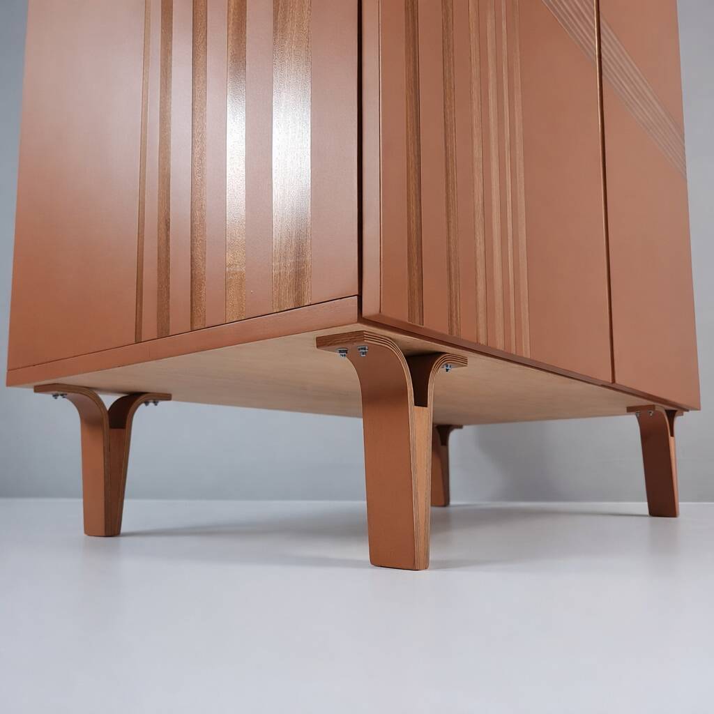 Vintage wardrobe in ash by Francisek Mezulanik, 1970s.