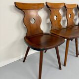 6 vintage 60s bistro-look dining chairs