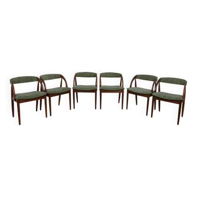 Chaises de salle à manger danoises des années 60 de Orte Mobelfabrik, Danemark, ensemble de 6