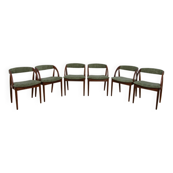Chaises de salle à manger danoises des années 60 de Orte Mobelfabrik, Danemark, ensemble de 6