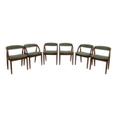 Chaises de salle à manger danoises des années 60 de Orte Mobelfabrik, Danemark, ensemble de 6