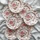 8 Johnson Brothers "Rose Chintz" earthenware dessert plates