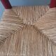Children's straw chairs made of wood and straw.