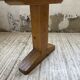 Brutalist pine oval table