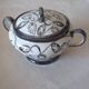 Coffee/tea service, glazed porcelain in Art Deco style, Saint Graal model.