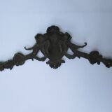 Old bronze pediment
