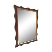 Frame wood mirror vintage 1950 - 70x50cm