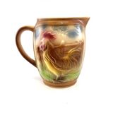 Slush pitcher with rooster decor