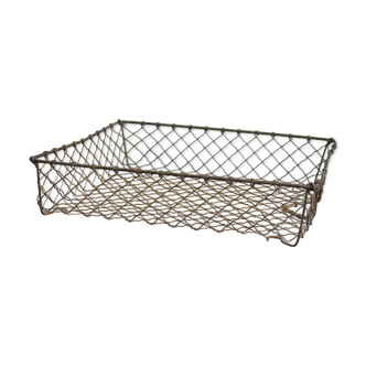 old metal mail basket