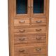 Buffet parisien vitré 1920 bois brut massif