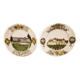 2 superb Lunéville earthenware plates