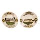 2 superb Lunéville earthenware plates