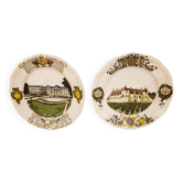 2 superb Lunéville earthenware plates