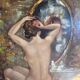 Tableaux,  huile sur isorel B. franco.