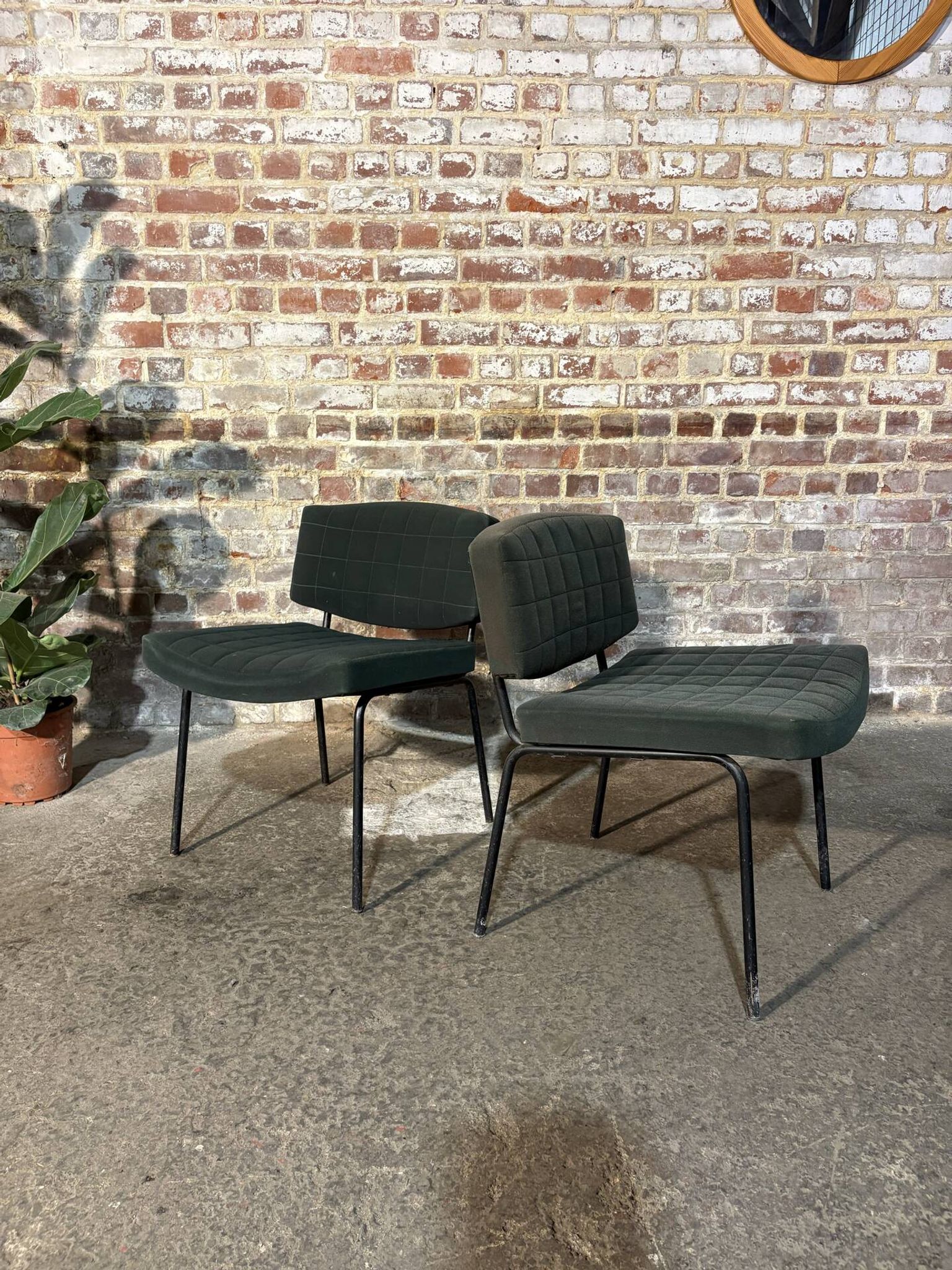 Pair of armchairs designed by Pierre Guariche for Meurop.