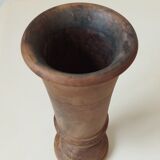 Olive vase, turned wood