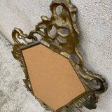 Miroir baroque en bois doré vintage ancien