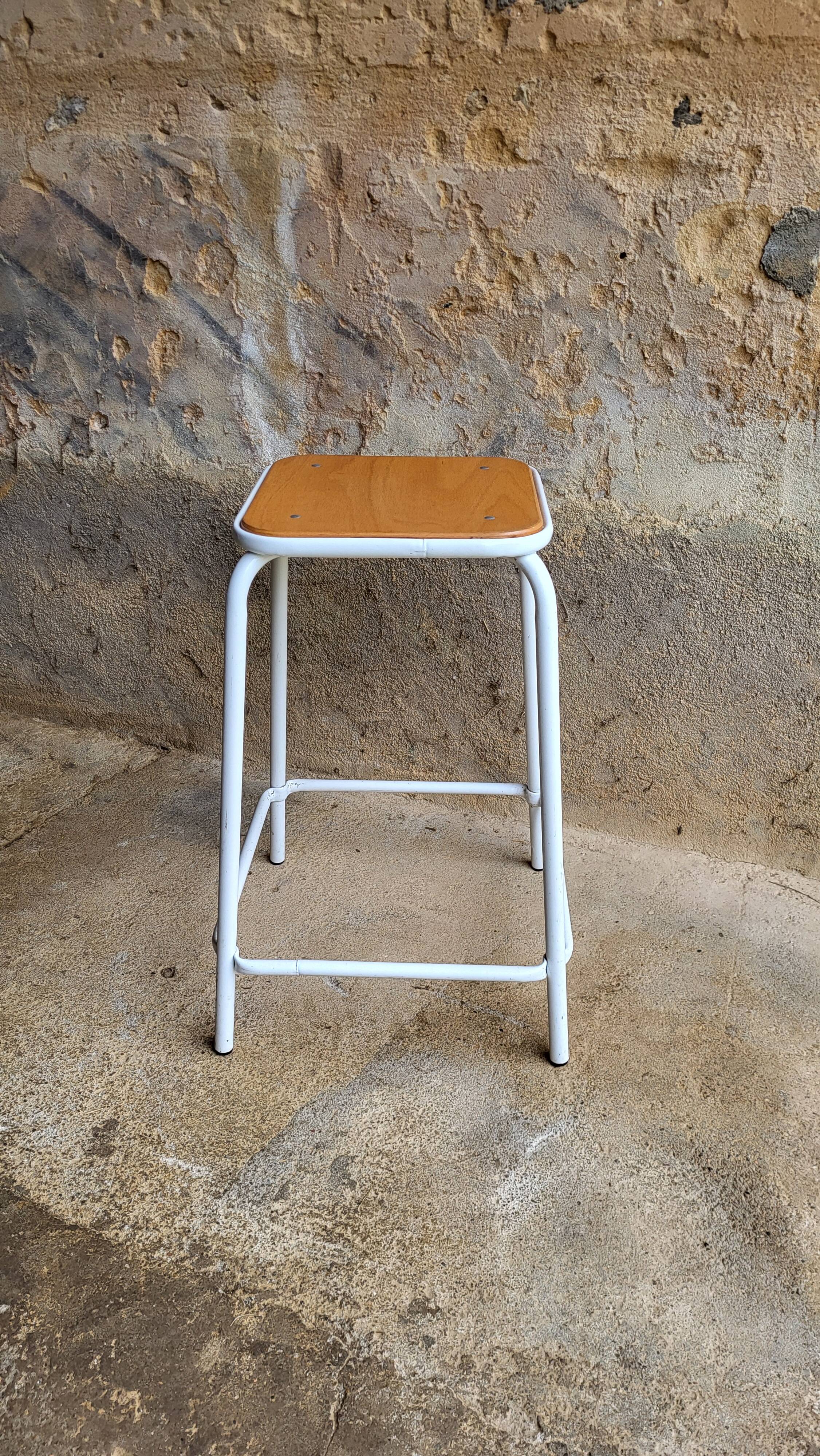 Vintage school industrial stool
