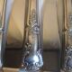 24 silver metal knives and Louis XV style stainless steel blade