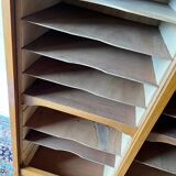 Vintage 70s double curtain filing cabinet