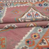 Oriental kilim rug Shiraz Gashgai antique: 1.50 x 3.50 metres