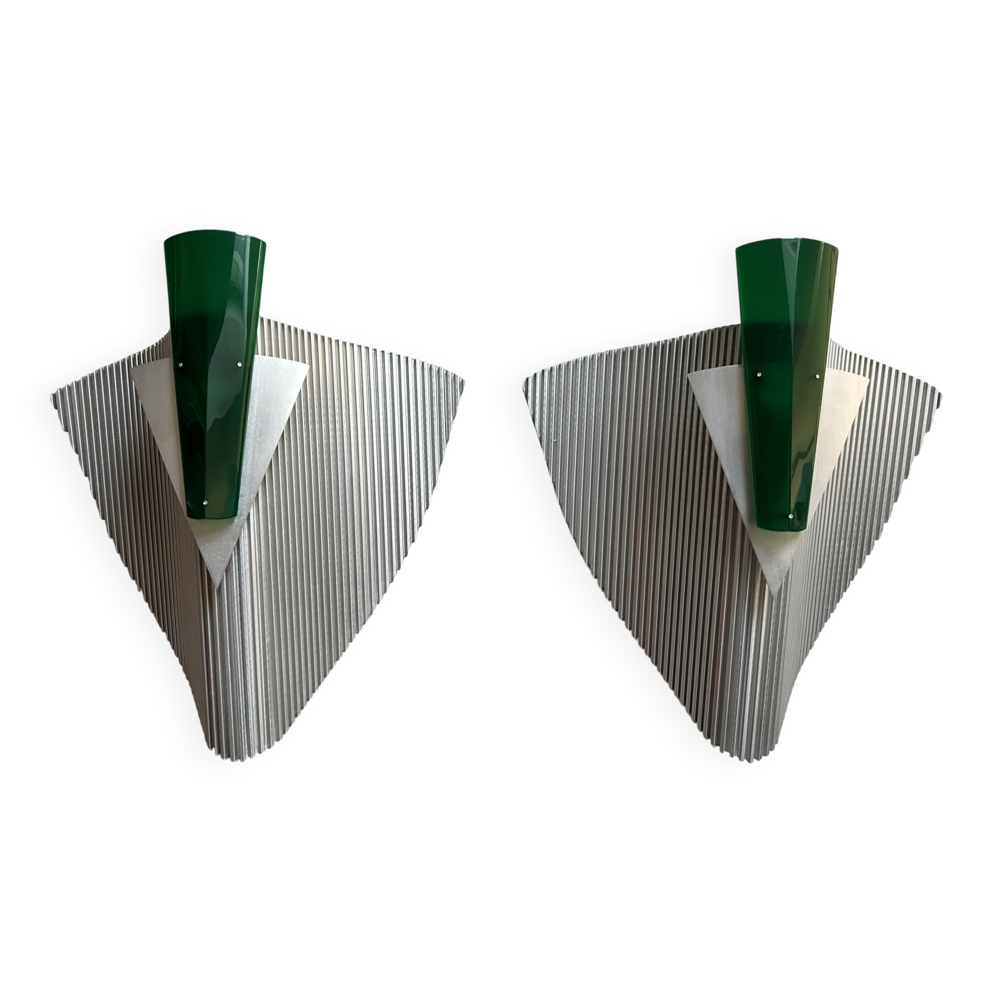 Pair of "trybeca" sconces by bernhard dessecker for ingo maurer, germany 19