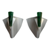 Pair of "trybeca" sconces by bernhard dessecker for ingo maurer, germany 19