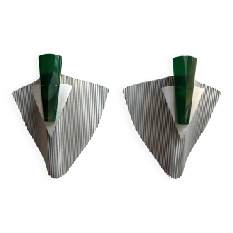 Pair of "trybeca" sconces by bernhard dessecker for ingo maurer, germany 19