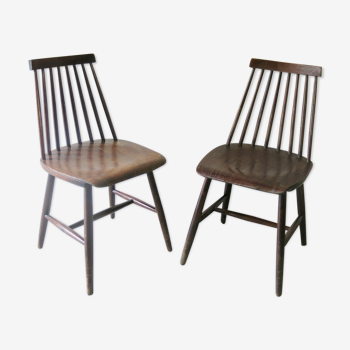 Paire de chaises scandinaves