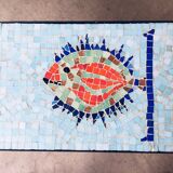 Vintage Mosaic Tile Side Table, Belgium, 1960s