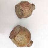 Set of two small sandstone pitchers