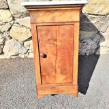 Bedside Louis Philippe with white marble