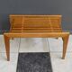 Small wood slatted sidetable flower table 1960s