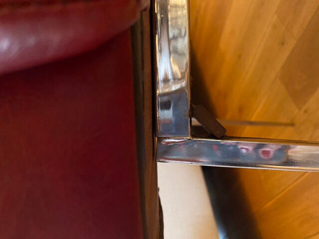 Pair of vintage armchairs in imitation leather from the 60s/70s