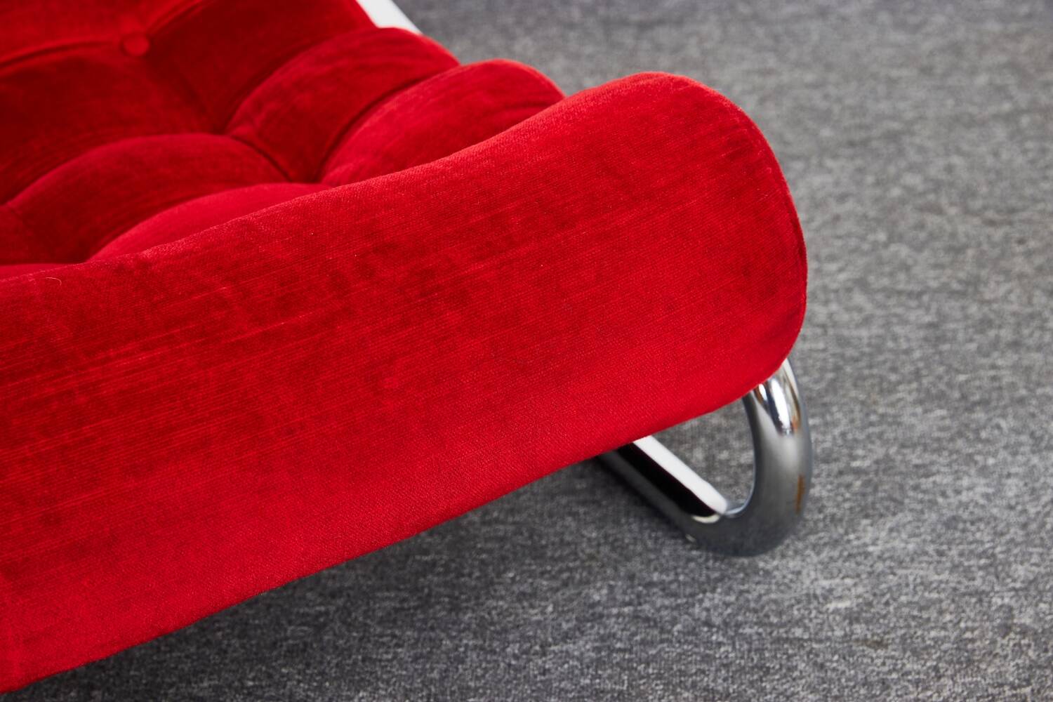 Fauteuil lounge vintage rouge Impala par Gillis Lundgren pour IKEA, Suède, 1970
