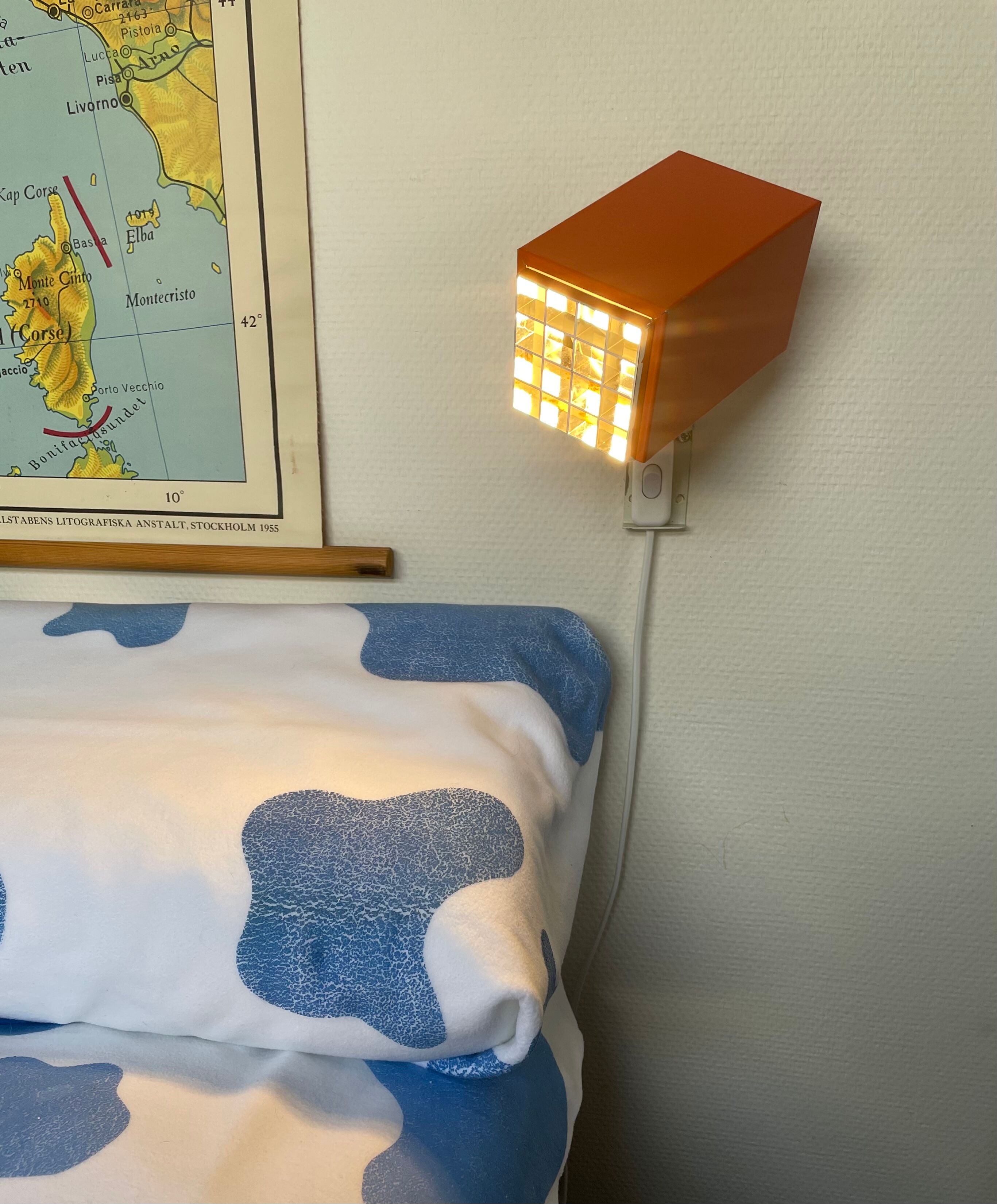 Wall lamps Kuben H-A Jakobsson Sweden Vintage