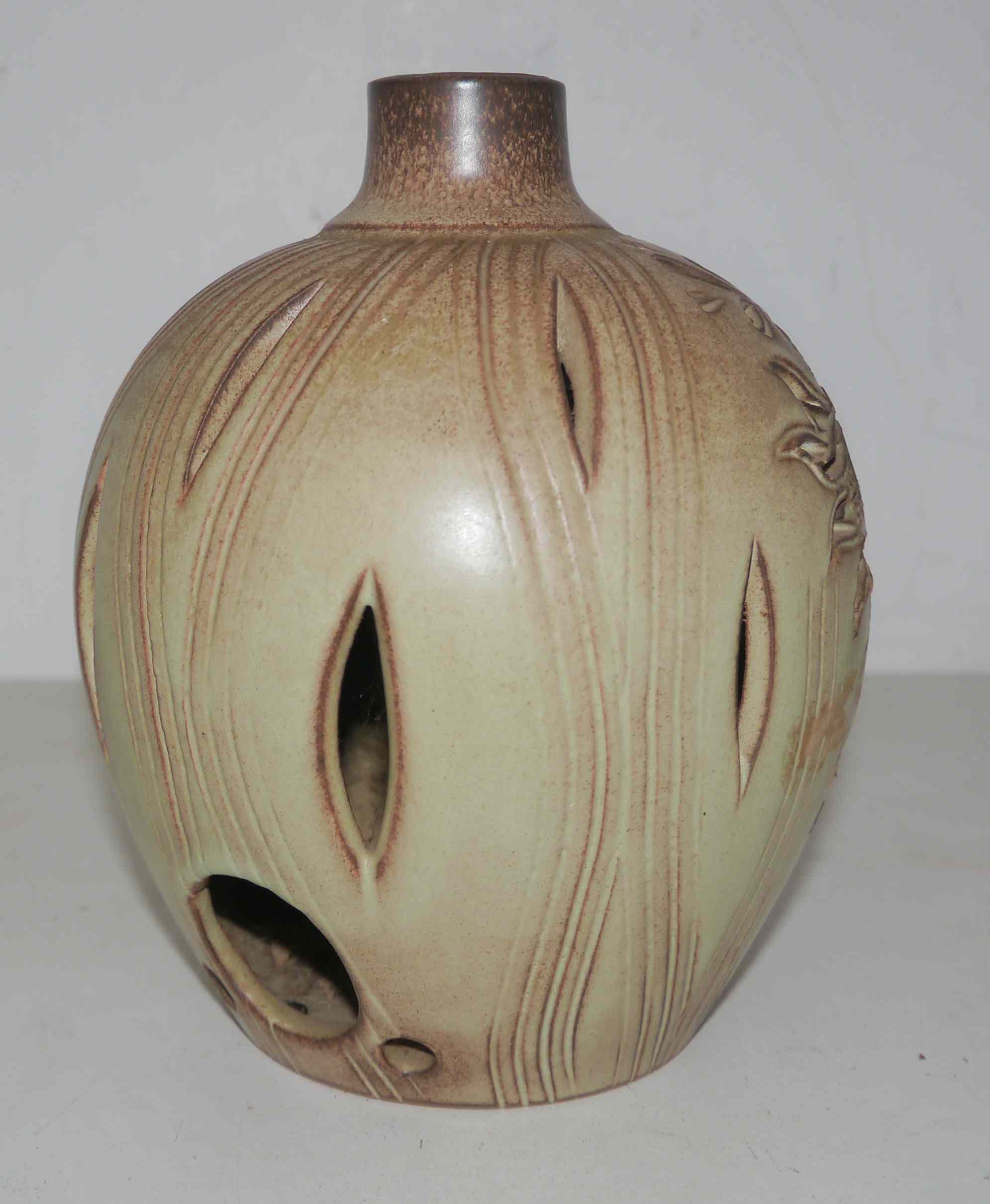 Lamp foot or night light vintage J Mateo Vallauris stoneware