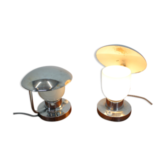 Ensemble de deux lampes de table par Napako, années 1950