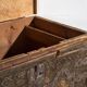 Antique olive green patinated chest (c.1920) #53