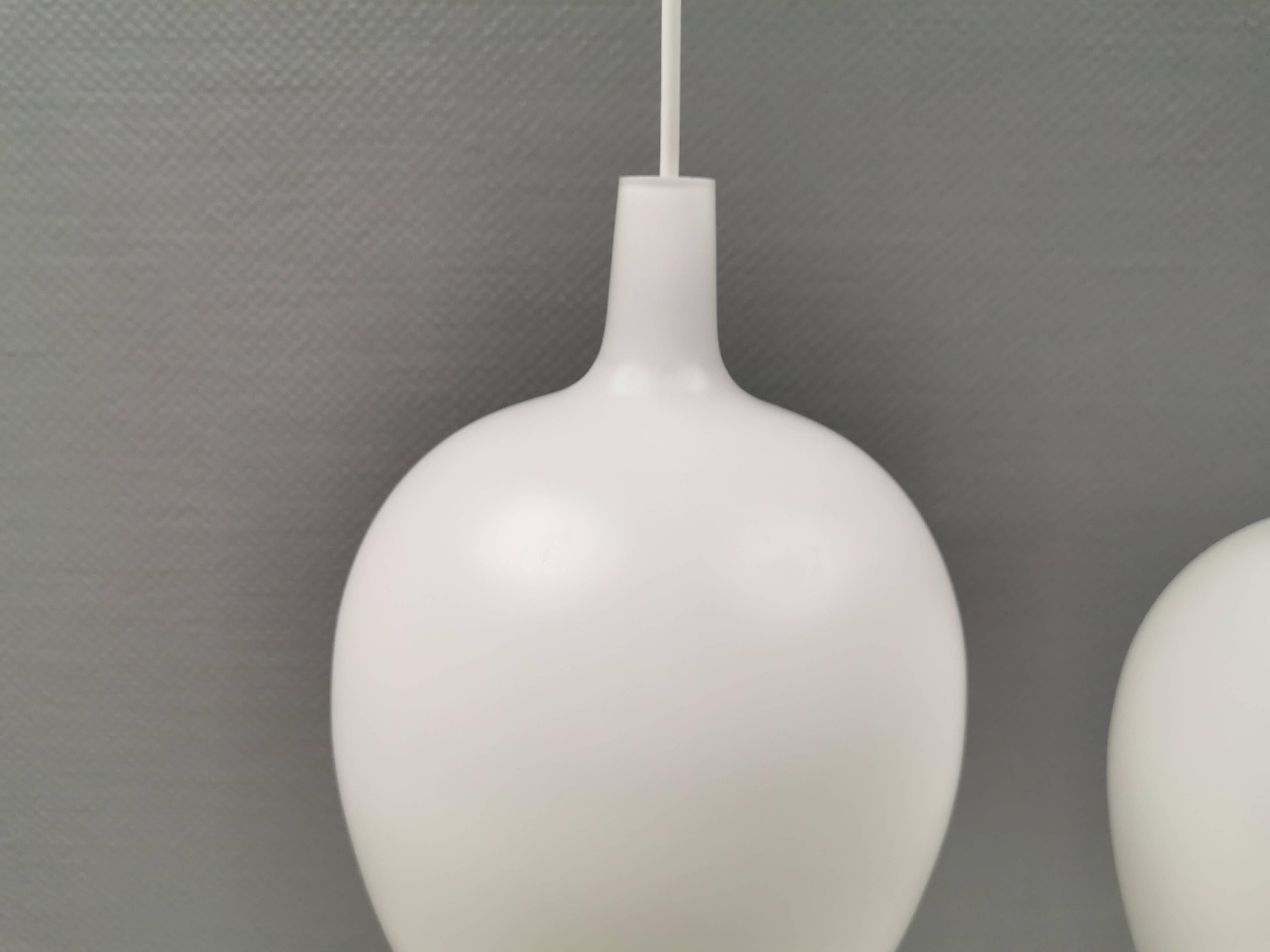 Two rare Pompei pendant lamps by Jo Hammerborg for Fog & Mørup Denmark 1963